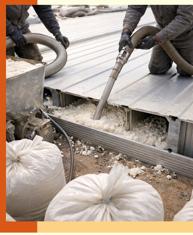 Заполнение пустот кровельных панелей пенными и мокрыми герметиками в Шумерле