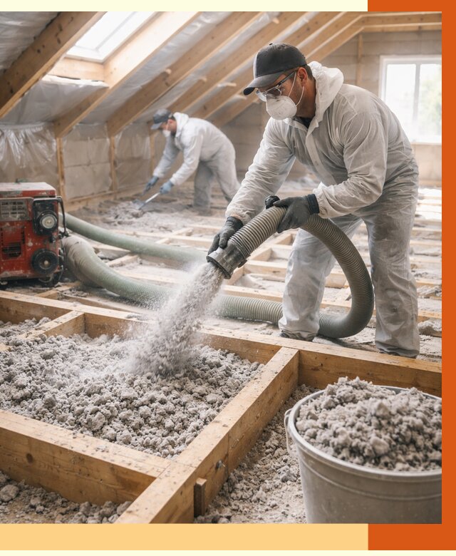 Утепление эковатой в Шумерле от 3205 руб./м2 — монтаж и задувка | ТепломастерШмр