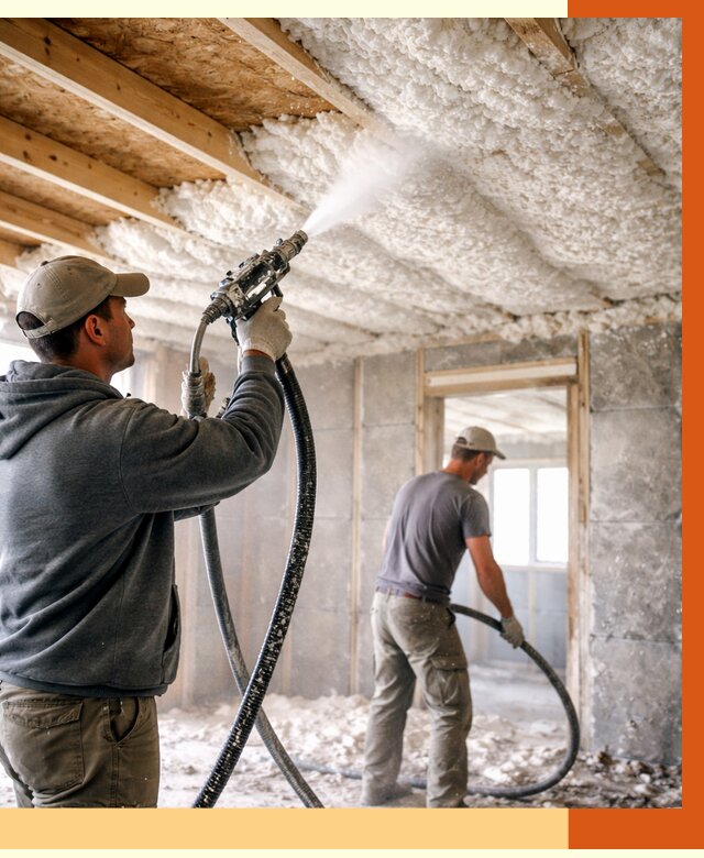 Утепление пеноизолом в Шумерле от 1738 руб./м2 под ключ | ТепломастерШмр