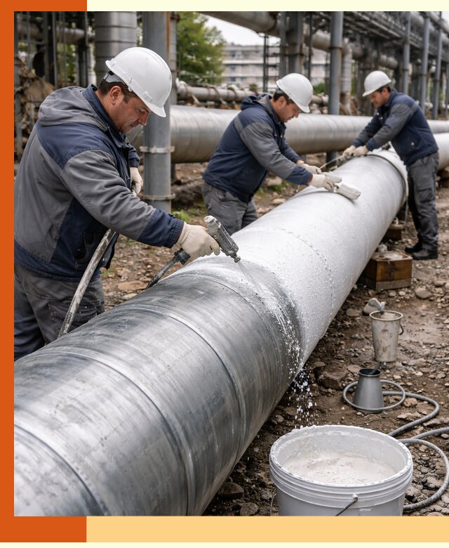 Утепление теплотрассы жидкой теплоизоляцией в Шумерле