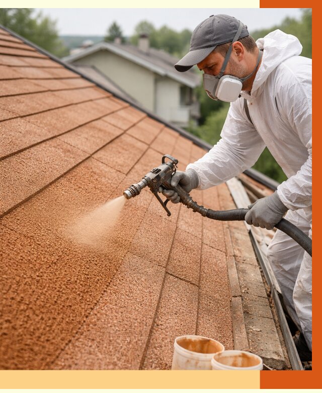 Утепление кровли жидкой пробкой в Шумерле от 2933 руб./м² под ключ | ТепломастерШмр