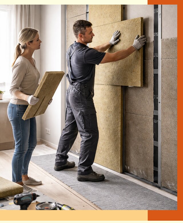 Профессиональная шумоизоляция квартиры в Шумерле от 8147 руб. за м2 | ТепломастерШмр