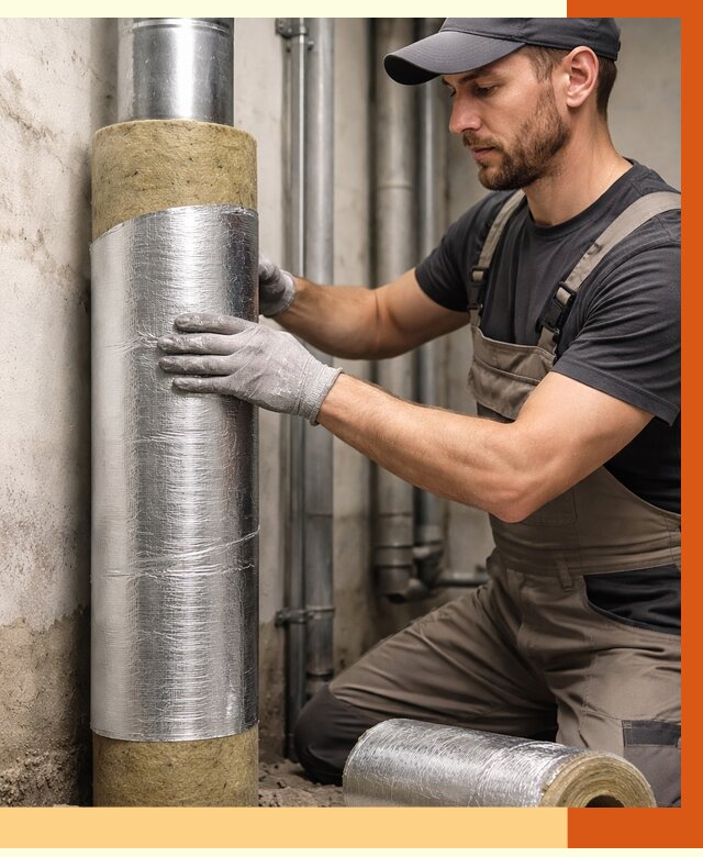 Шумоизоляция труб в Шумерле от 1304 руб. — шумоподавление и звукоизоляция труб | ТепломастерШмр