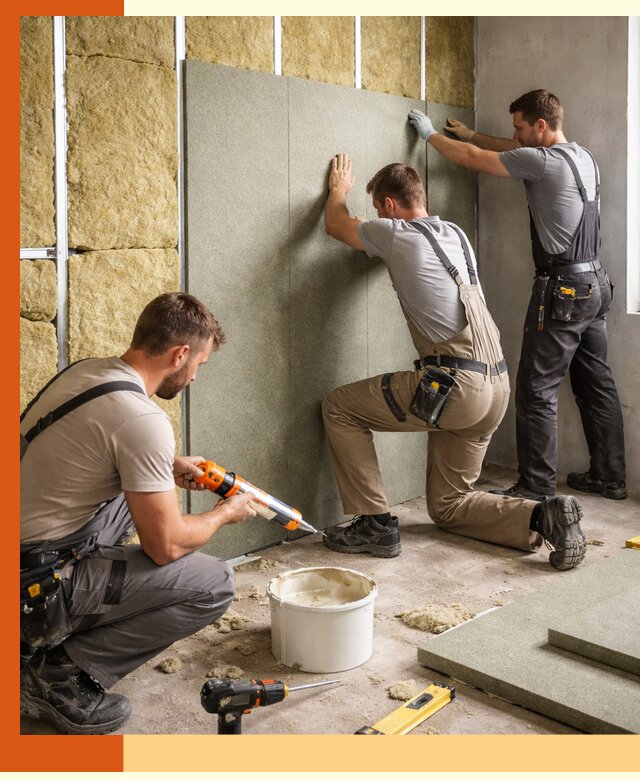 Профессиональная шумоизоляция стен в Шумерле для квартир и домов