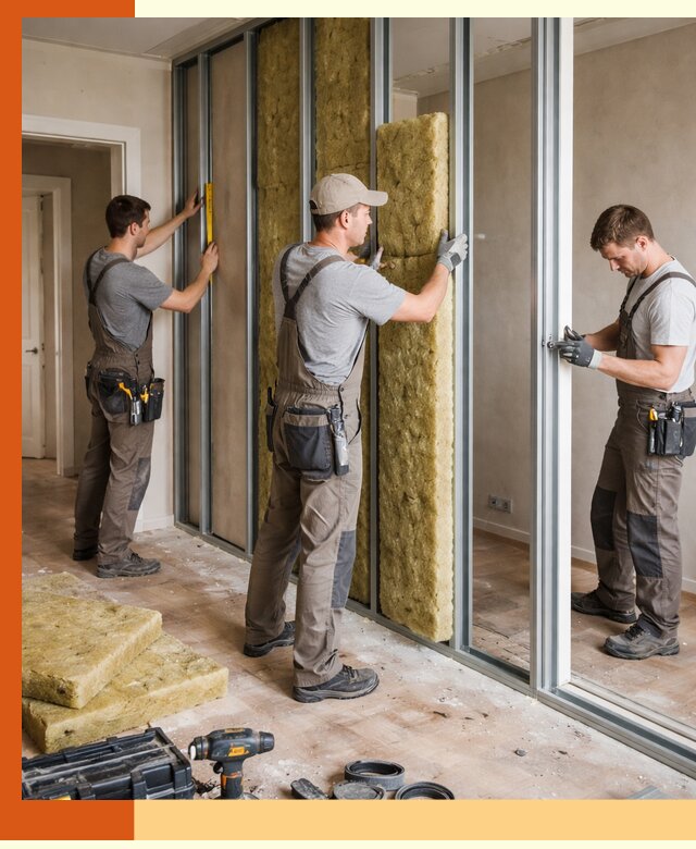 Шумоизоляция межкомнатных перегородок в Шумерле эффективно и надёжно