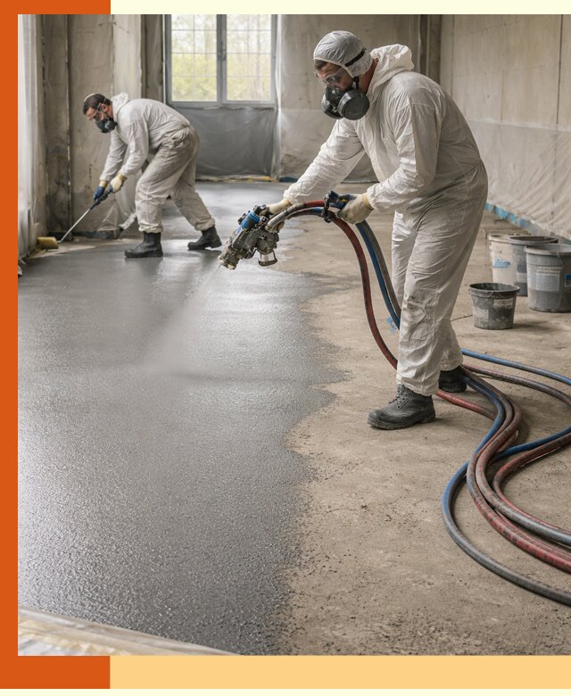 Гидроизоляция полимочевиной полов и конструкций в Шумерле