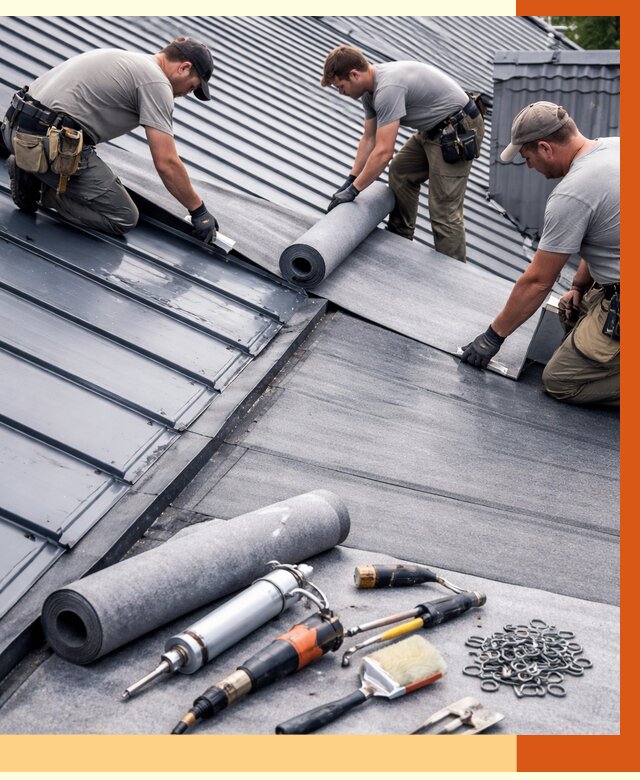 Гидроизоляция металлической кровли полимочевиной в Шумерле от 9234 руб. | ТепломастерШмр