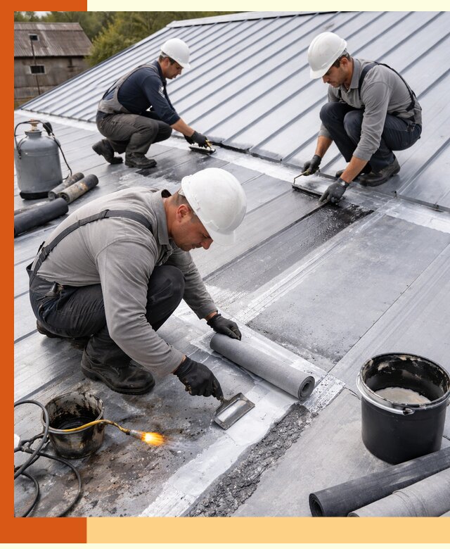 Гидроизоляция металлической кровли с гарантией в Шумерле