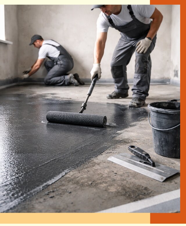 Профессиональная гидроизоляция пола в Шумерле от 9234 руб. под ключ | ТепломастерШмр