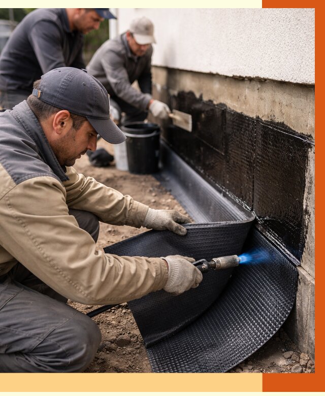 Гидроизоляция цоколя и отмостки в Шумерле от 9234 руб. — ТепломастерШмр