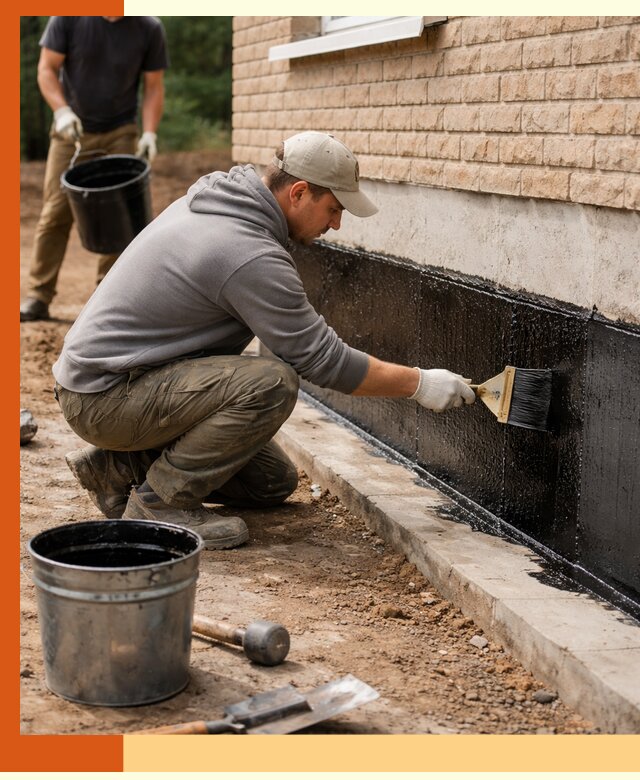 Гидроизоляция цоколя домов и зданий в Шумерле эффективными методами