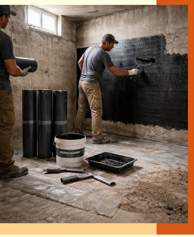 Гидроизоляция подвала в Шумерле от 3802 руб. под ключ | Профессионально — ТепломастерШмр