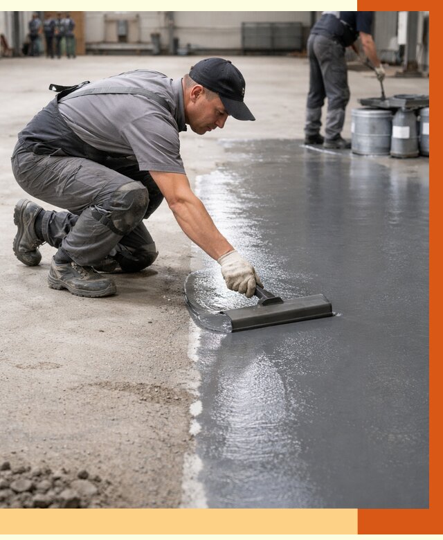 Гидроизоляция промышленного пола в Шумерле от 1304 руб./м2 — ТепломастерШмр специалисты под ключ