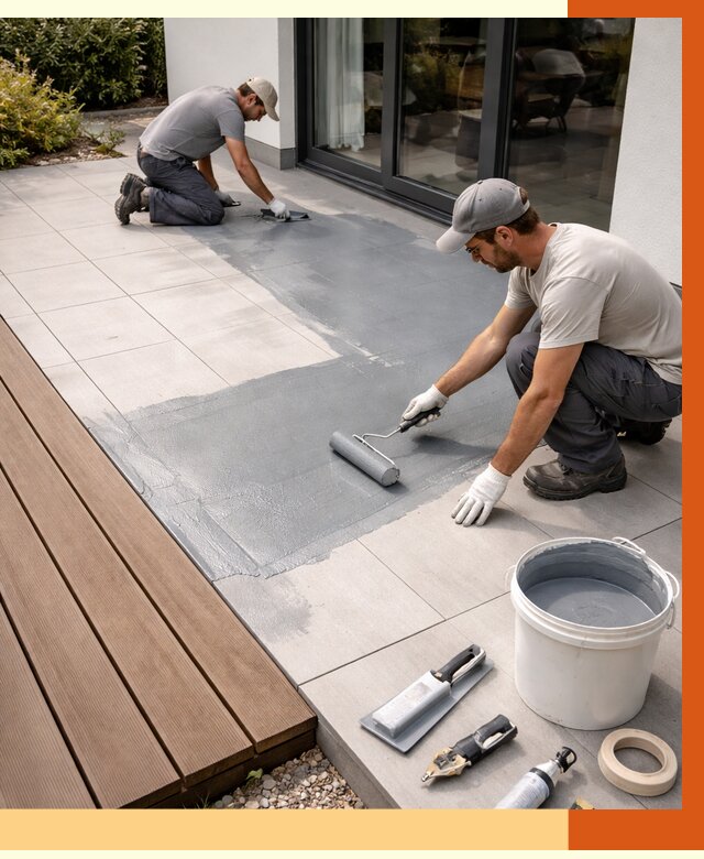 Гидроизоляция террасы в Шумерле под ключ от 8147 руб./м² | ТепломастерШмр