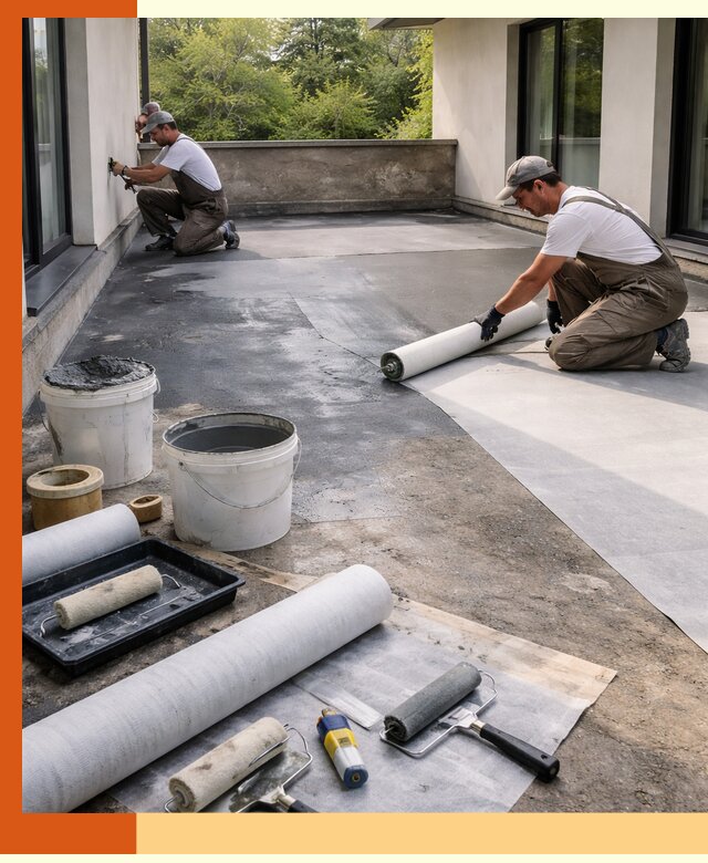 Гидроизоляция террасы в Шумерле — надежная защита от влаги и протечек