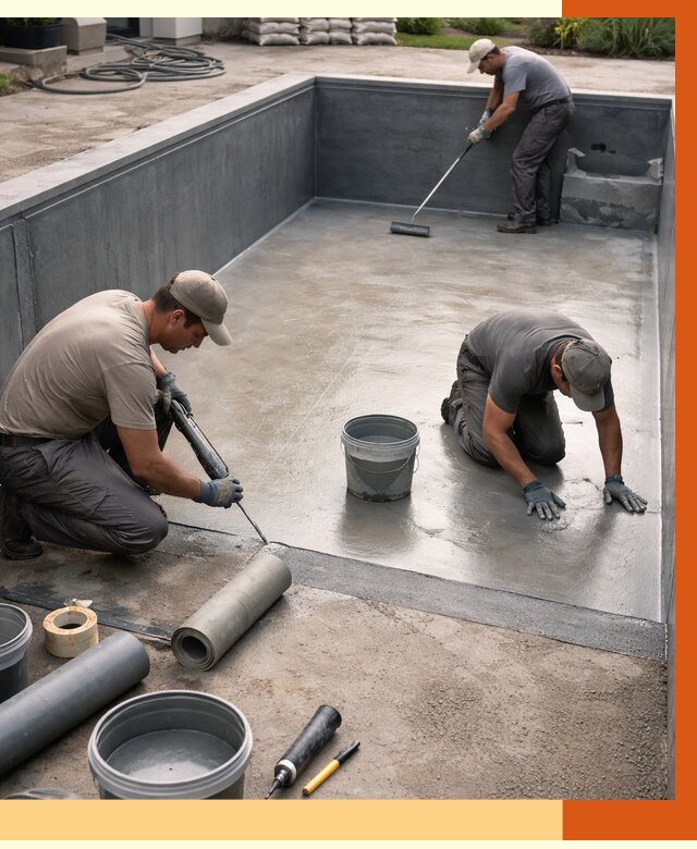 Профессиональная гидроизоляция бассейна в Шумерле от 7061 руб. за м2 | ТепломастерШмр