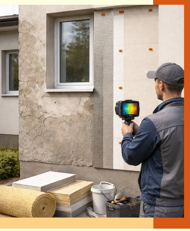 Тепловизионное обследование фасада в Шумерле от 4888 руб. под ключ | ТепломастерШмр