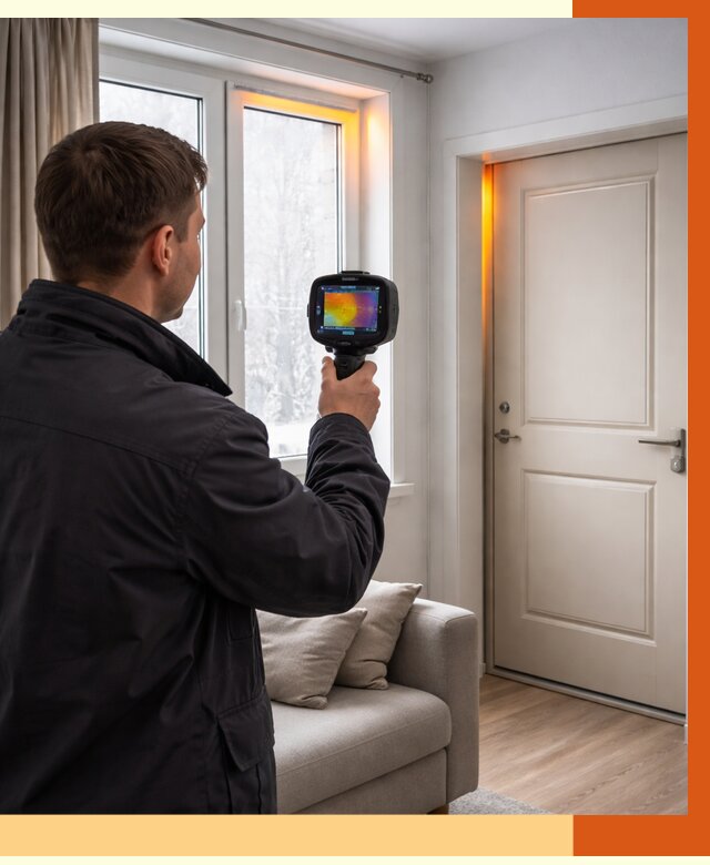 Тепловизионное обследование окон и дверей в Шумерле от 4888 руб. | ТепломастерШмр