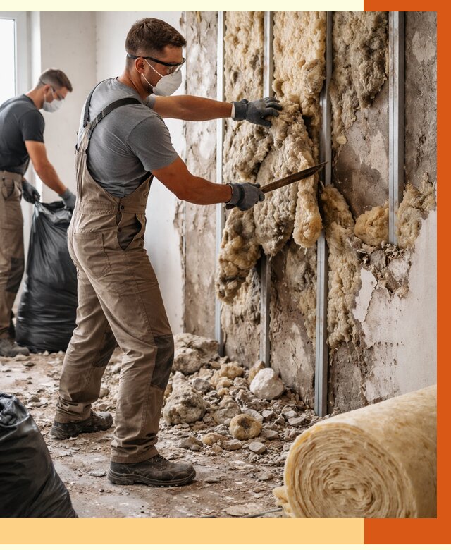 Демонтаж старого утеплителя в Шумерле от 3802 руб. — работы под ключ | ТепломастерШмр