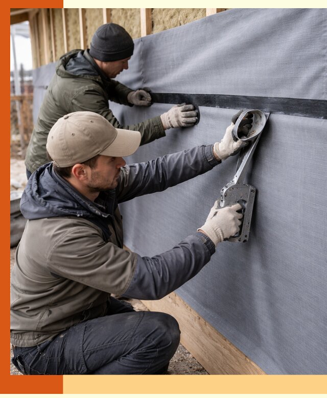 Монтаж ветроизоляции зданий и конструкций в Шумерле