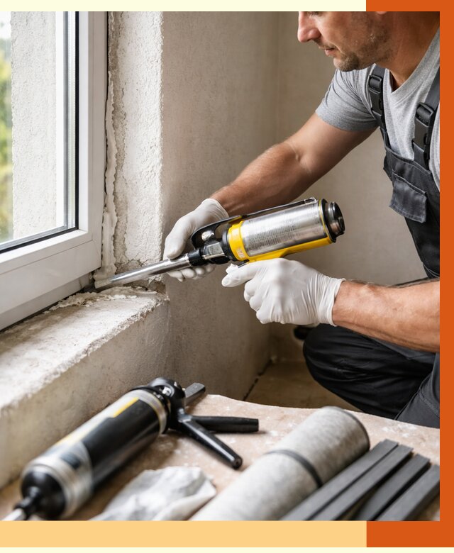 Герметизация стыков и примыканий в Шумерле от 1304 руб. под ключ | ТепломастерШмр