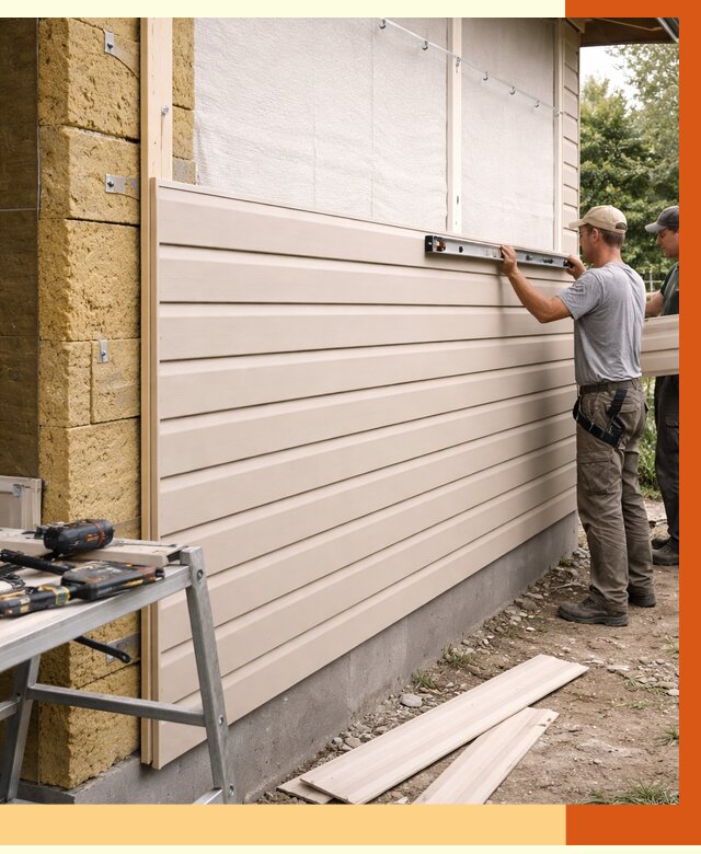 Монтаж сайдинга после утепления в Шумерле от 2010 руб. — обшивка и облицовка | ТепломастерШмр