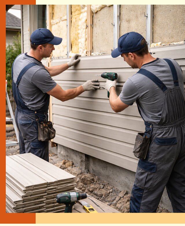 Монтаж сайдинга после утепления в Шумерле качественно и надежно